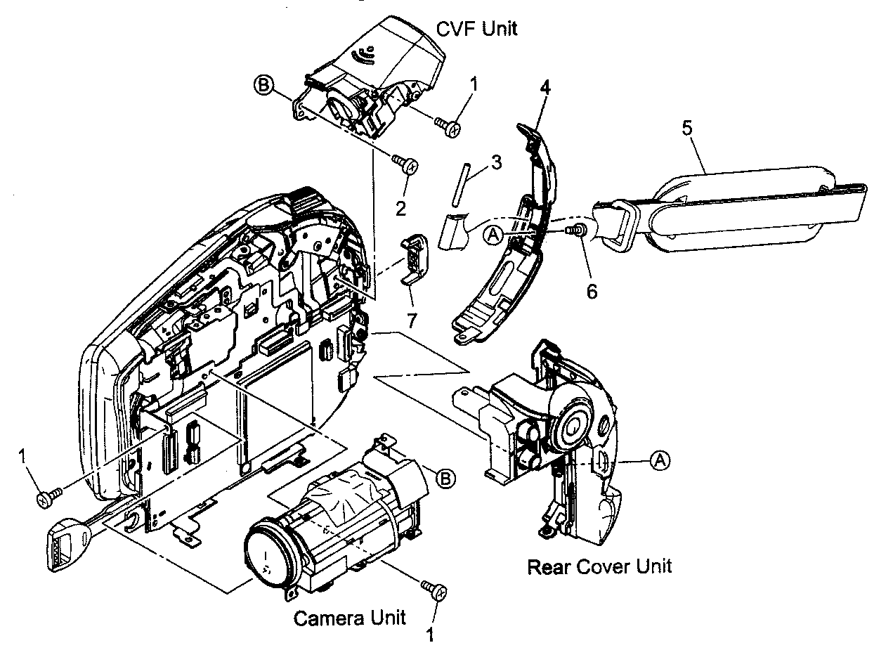 Canon DC100A cabinet parts 2 diagram