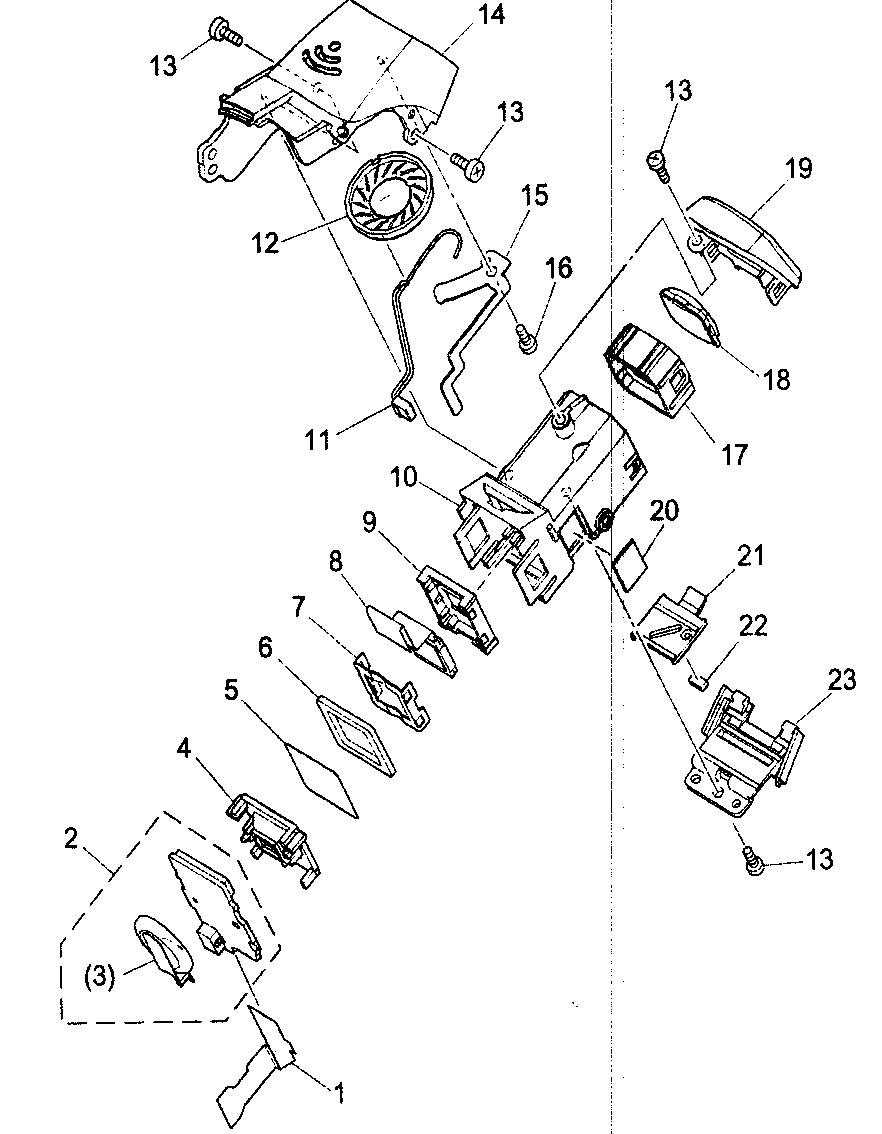 Canon DC100A cvf unit diagram