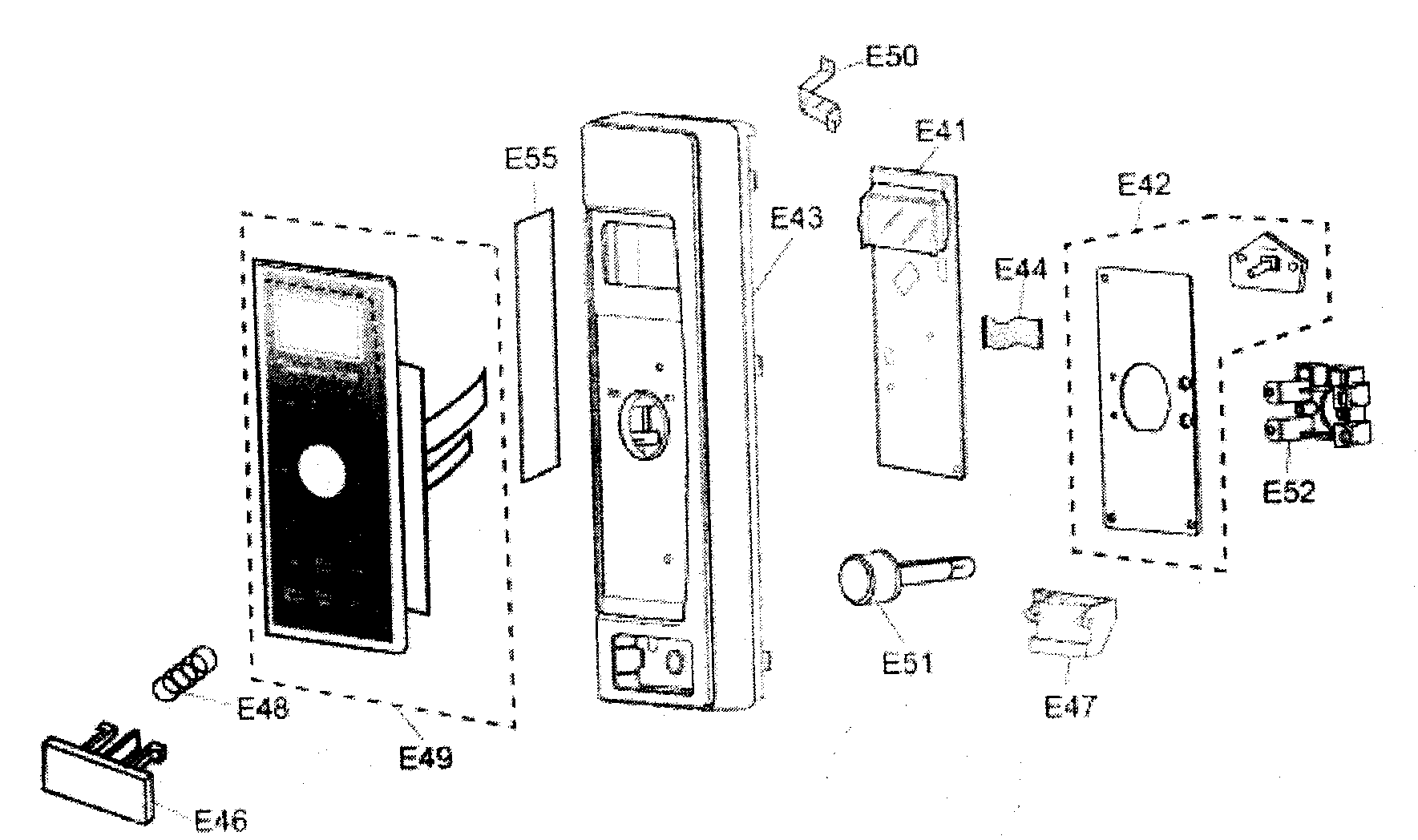 Panasonic NN-T795SF control panel diagram