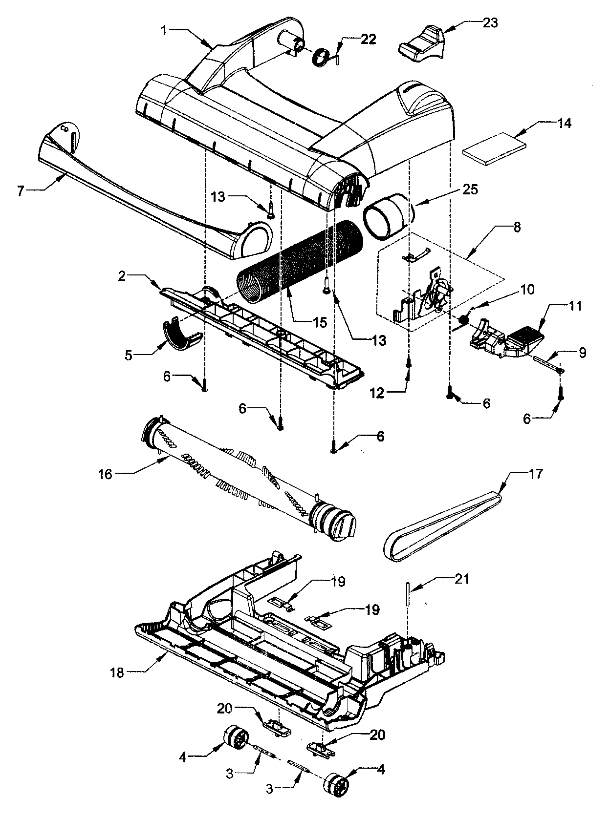 Panasonic MC-V7710-00 nozzle assy diagram