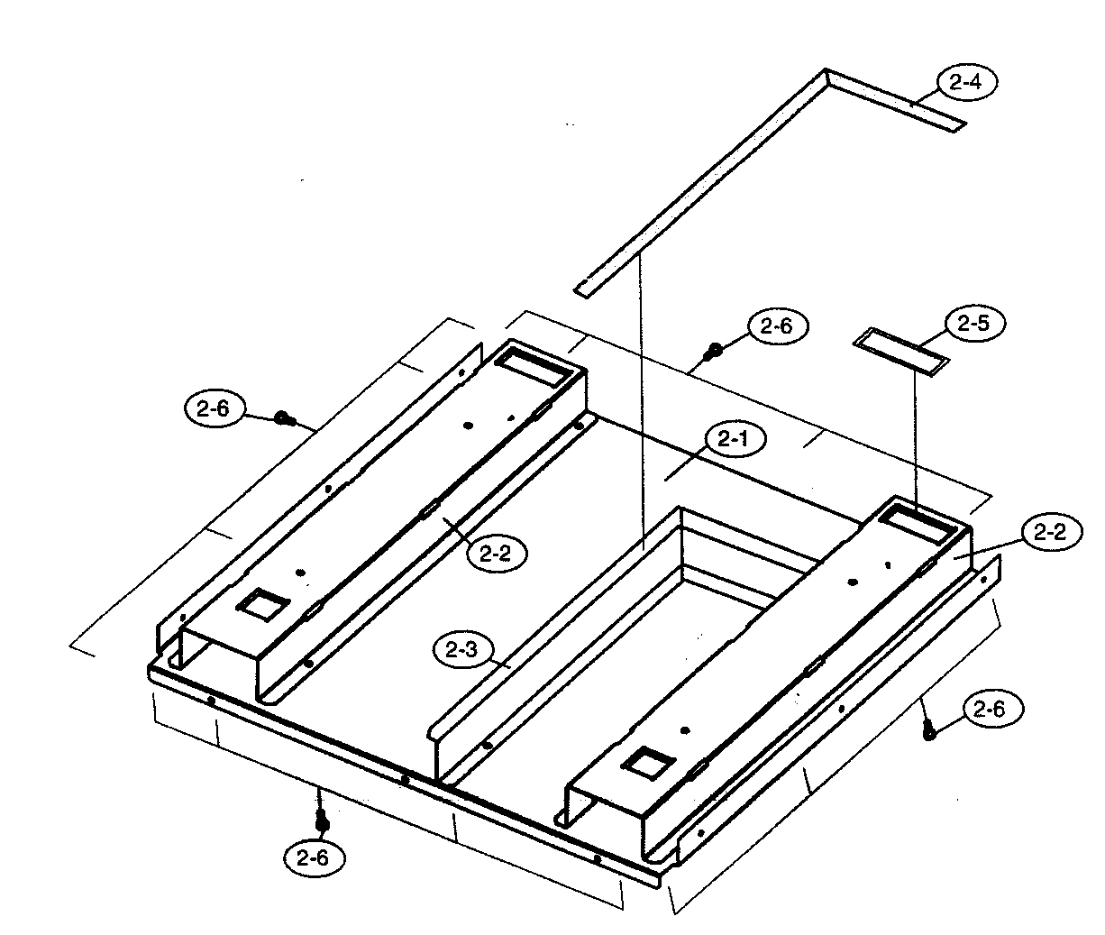 Sharp KB-6014LS bottom cover diagram
