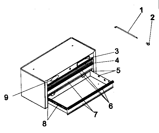Craftsman 706597101 tool chest diagram