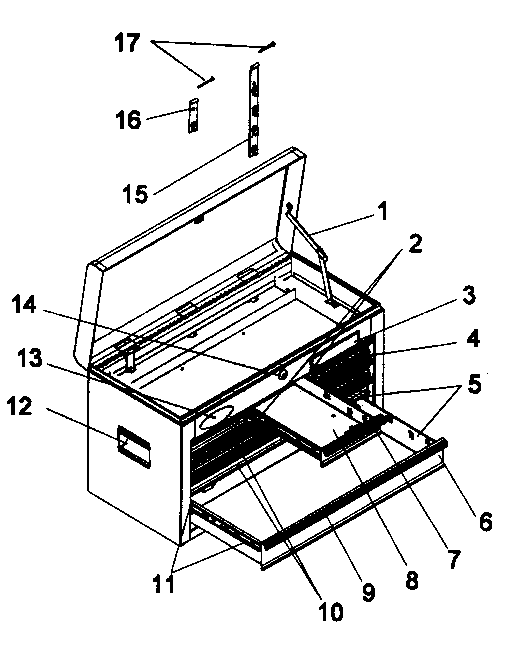 Craftsman 706618062 tool chest diagram