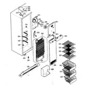 LG LSC27950SW freezer compartment diagram