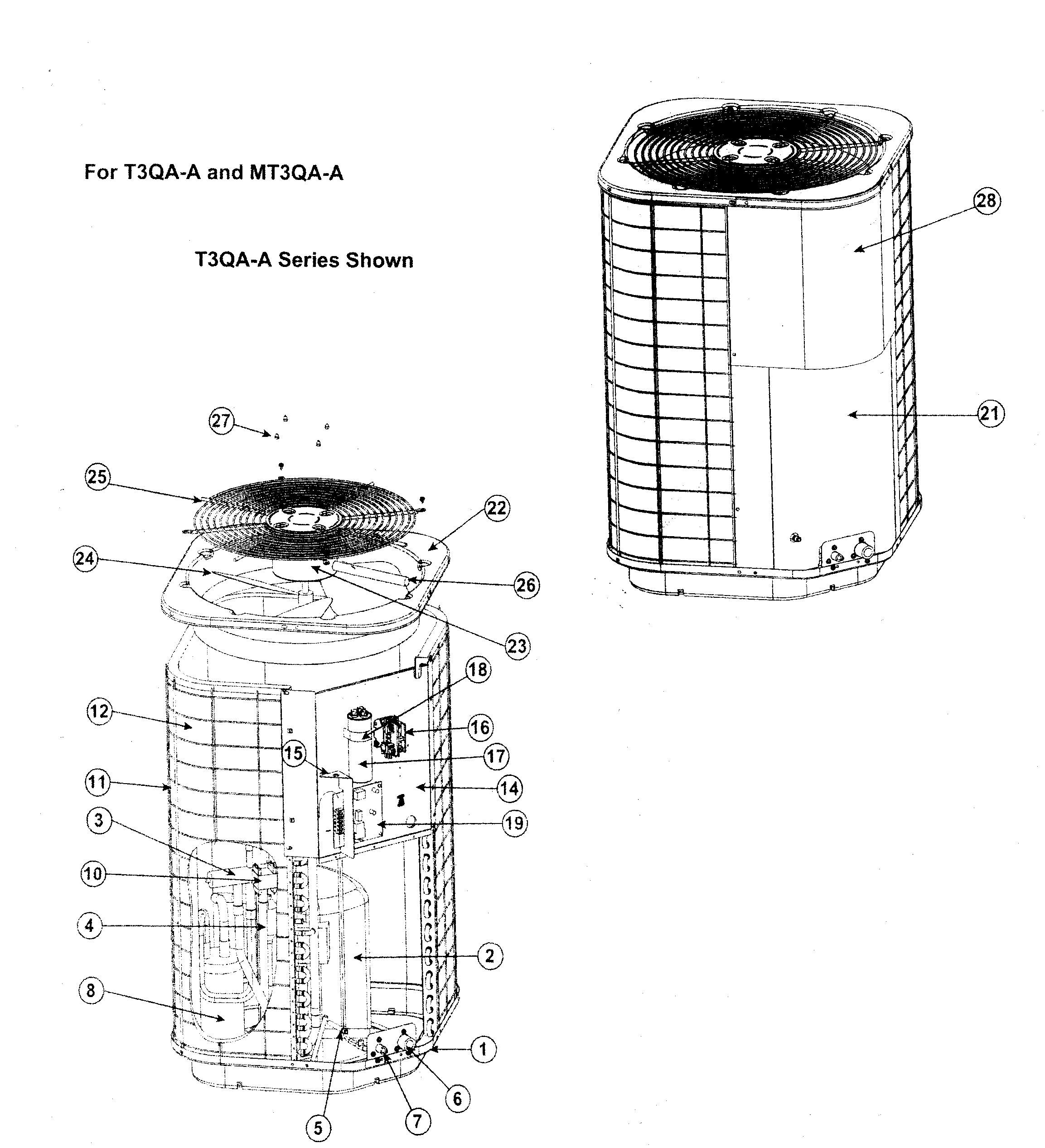 Nordyne MT3QA030A heat pump diagram