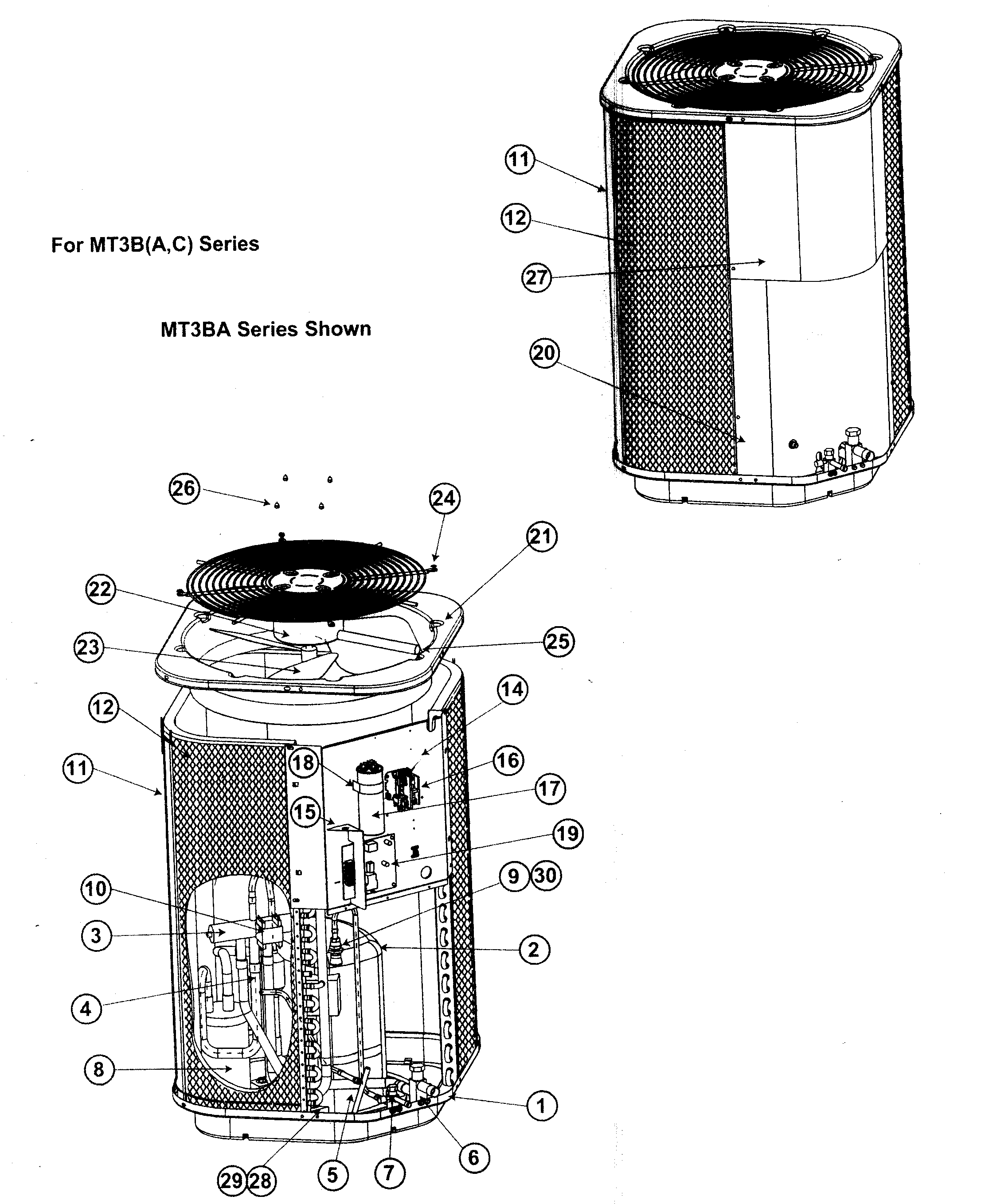 Nordyne MT3BA060KA heat pump diagram