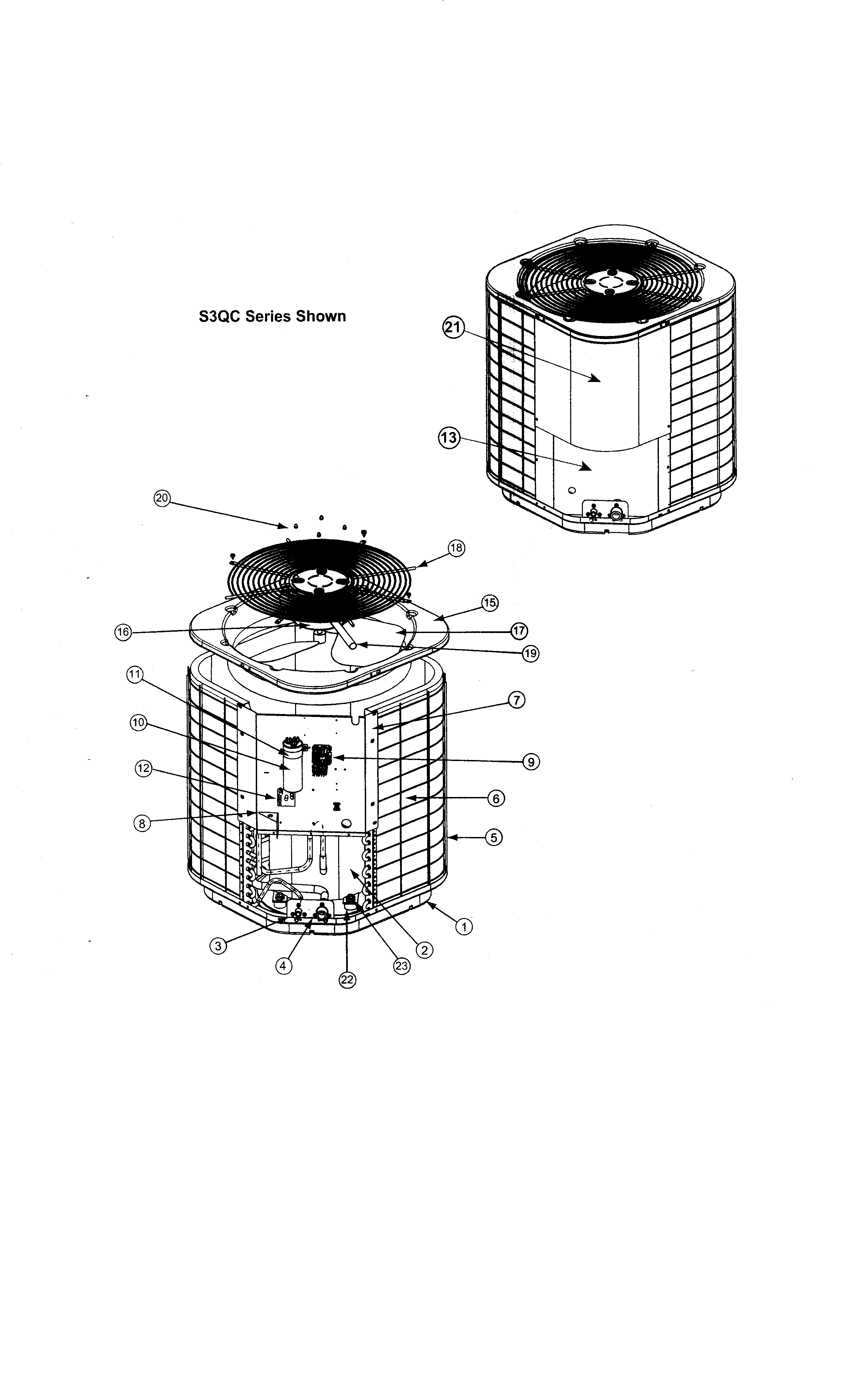 Nordyne S3QC042 air conditioner diagram