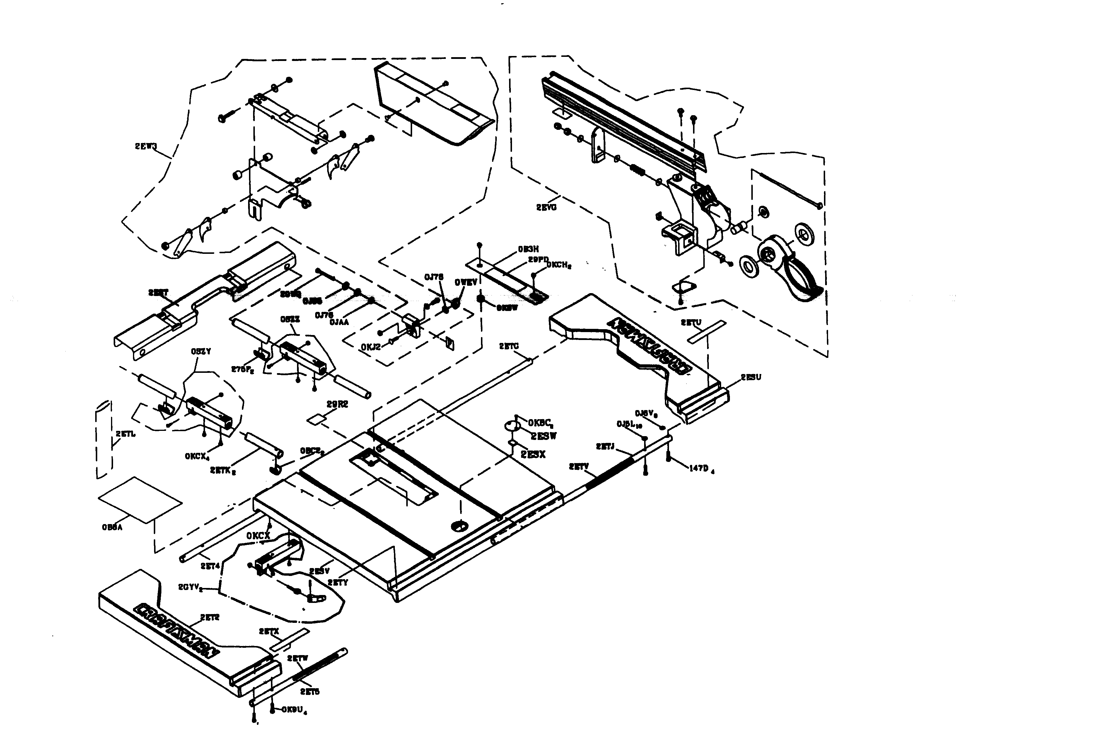 Craftsman 137248850 table assy diagram
