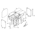 Kenmore Elite 63016302403 cabinet assy diagram