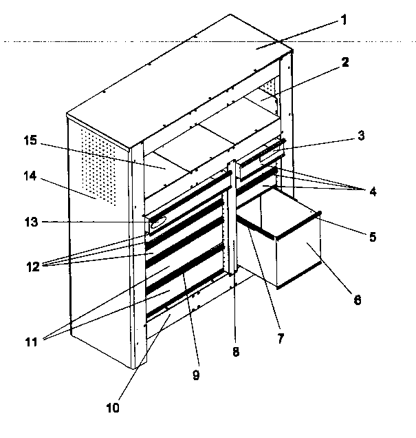 Craftsman 706618902 storage unit diagram
