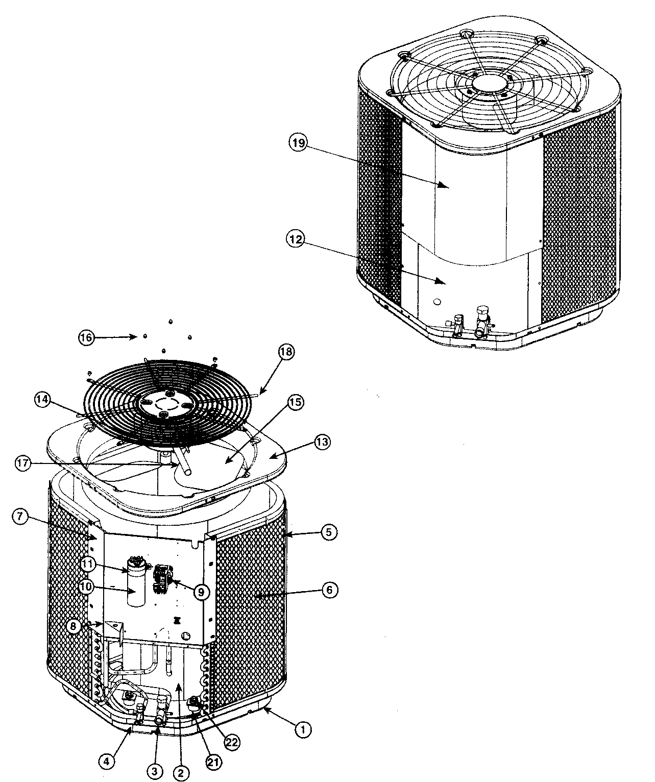 Nordyne MS5BD-042K package unit diagram