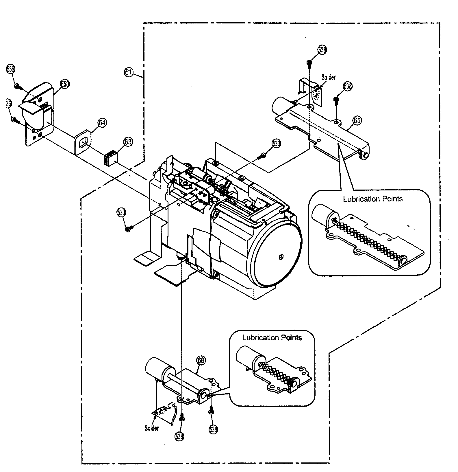Panasonic VDR-D210P opt block diagram
