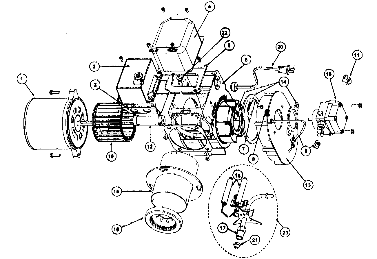 Nordyne M1SA066 burner diagram