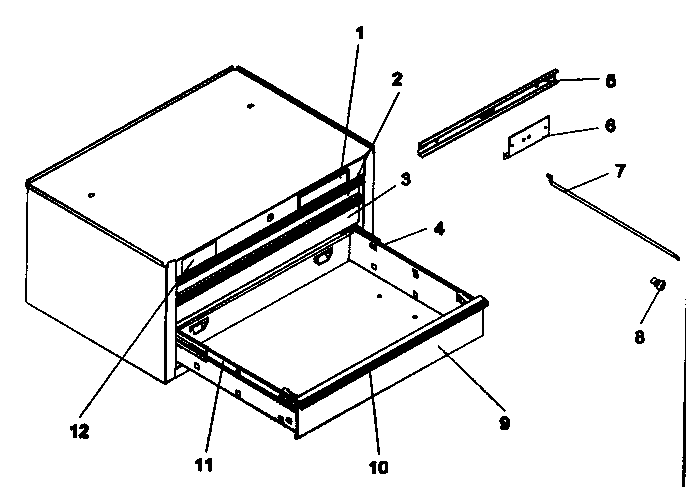Craftsman 706596032 tool chest diagram