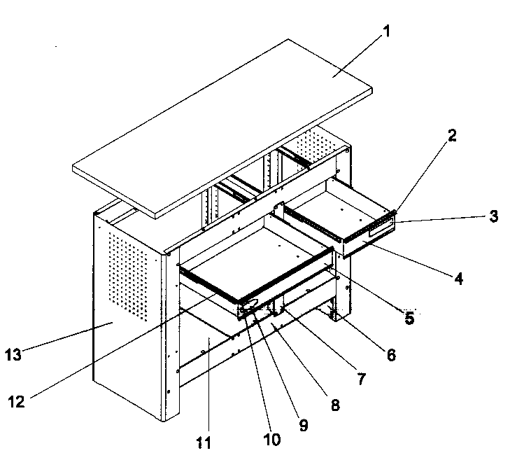Craftsman 706597412 workbench diagram