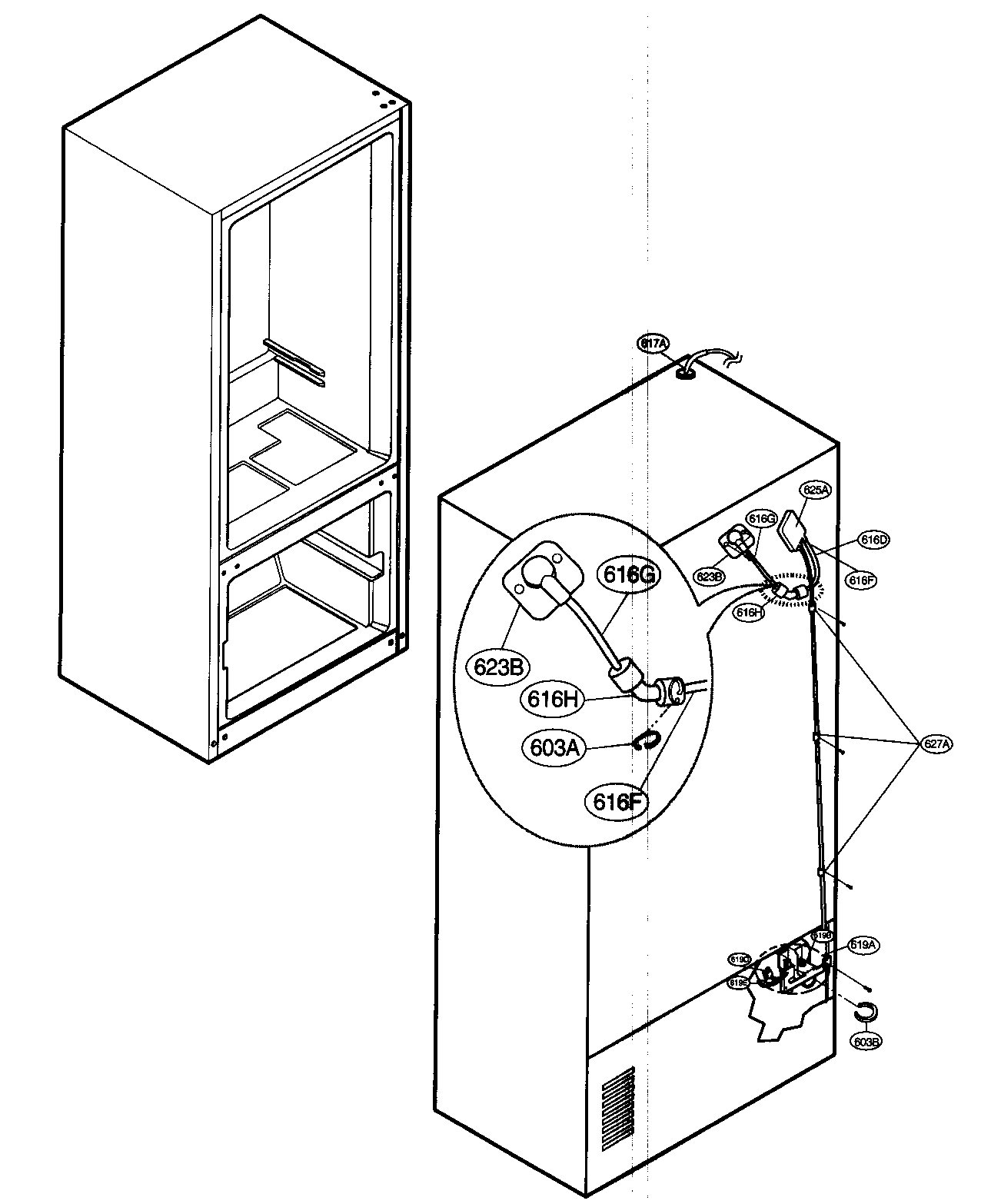 LG LFX21960ST/00 ice/maker parts diagram