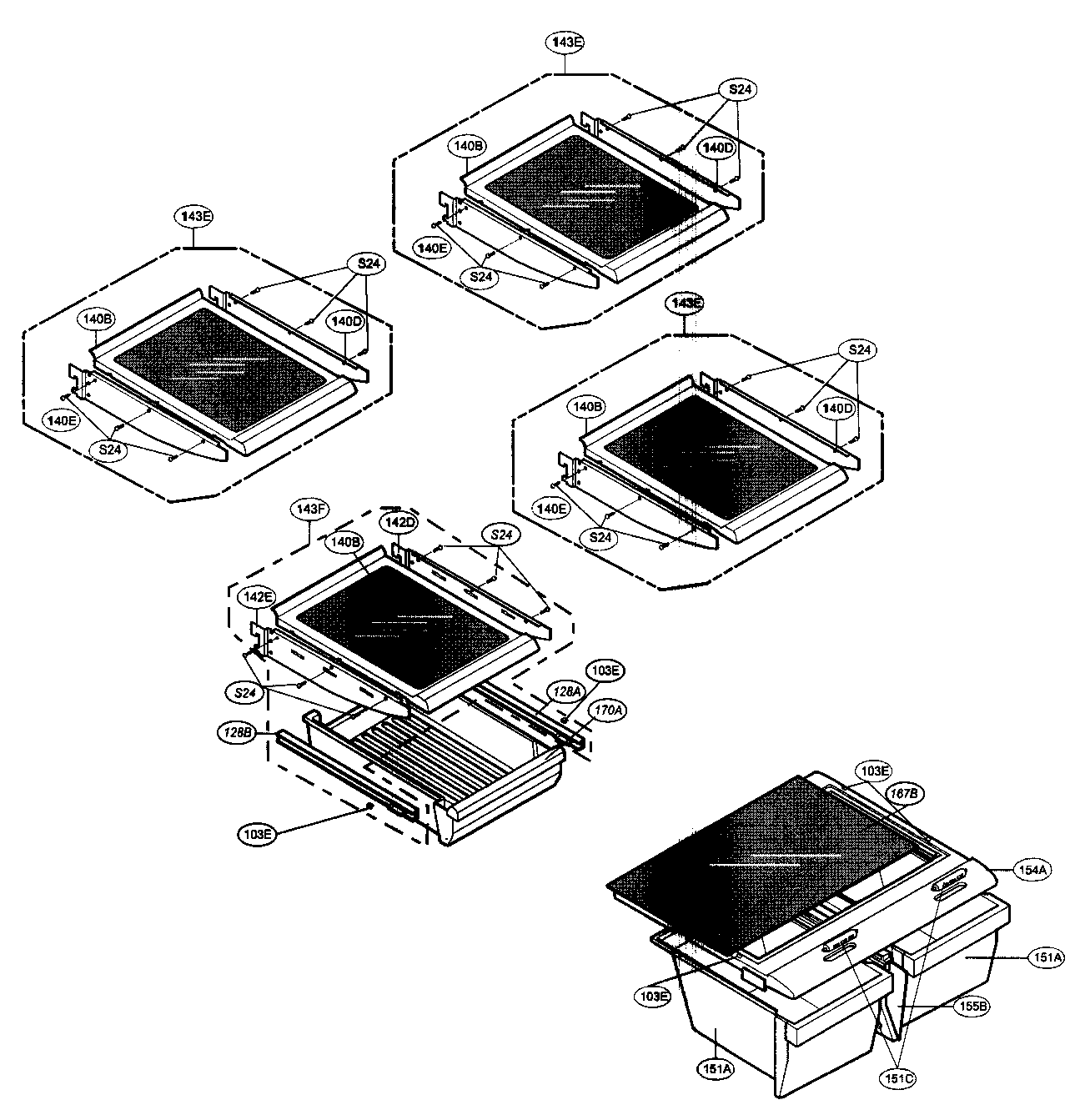 LG LBC22518ST/00 refrigerator parts diagram
