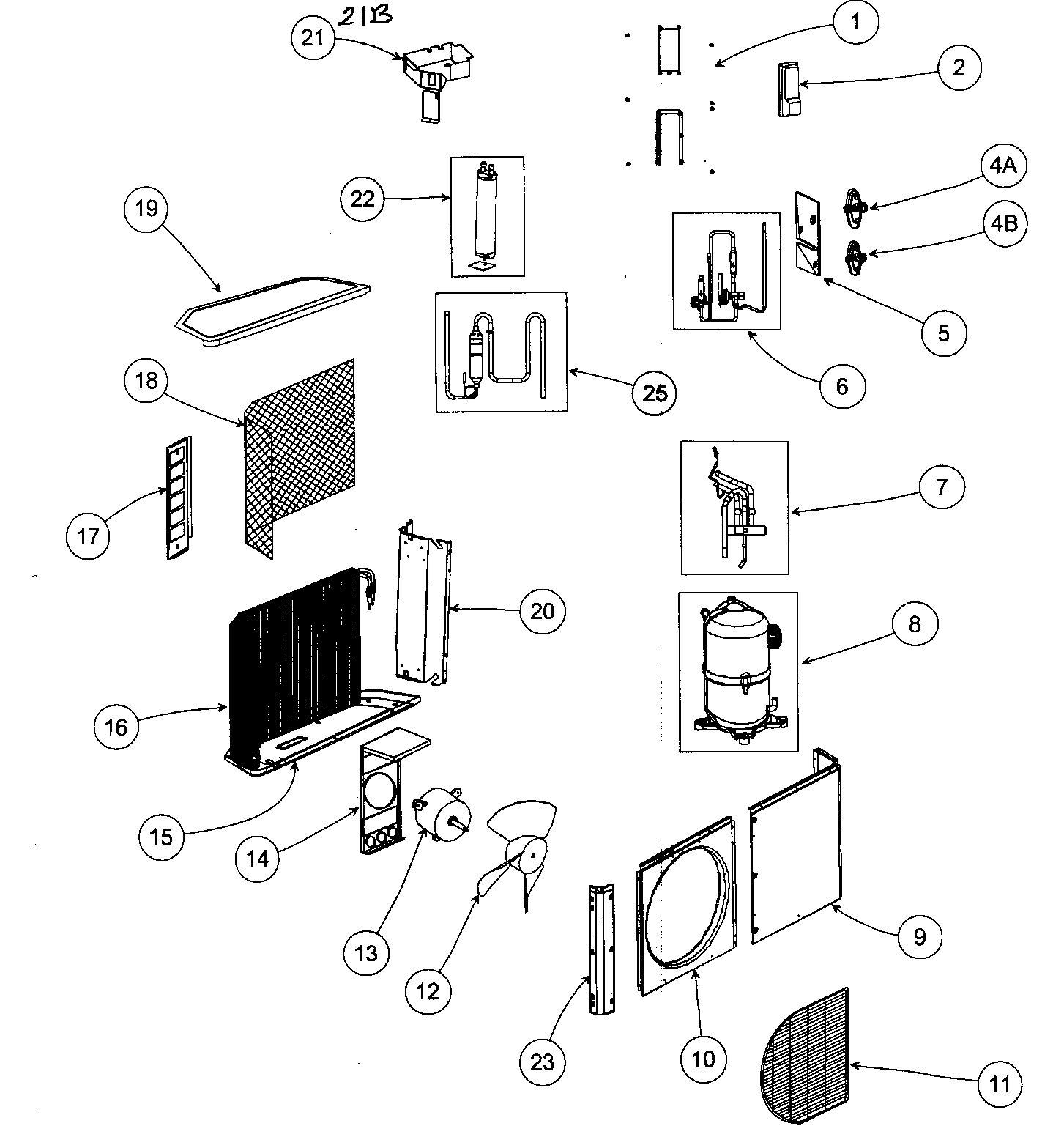 Carrier 38BNC030301 cabinet parts diagram