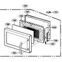 Kenmore Elite 72167902600 door parts diagram