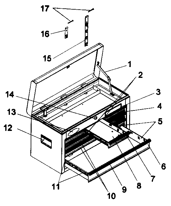 Craftsman 706592943 chest diagram
