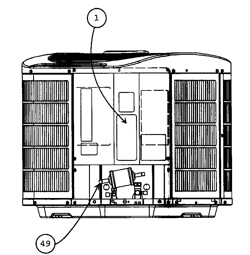 Carrier 24ACR360C0030010 cabinet parts 2 diagram