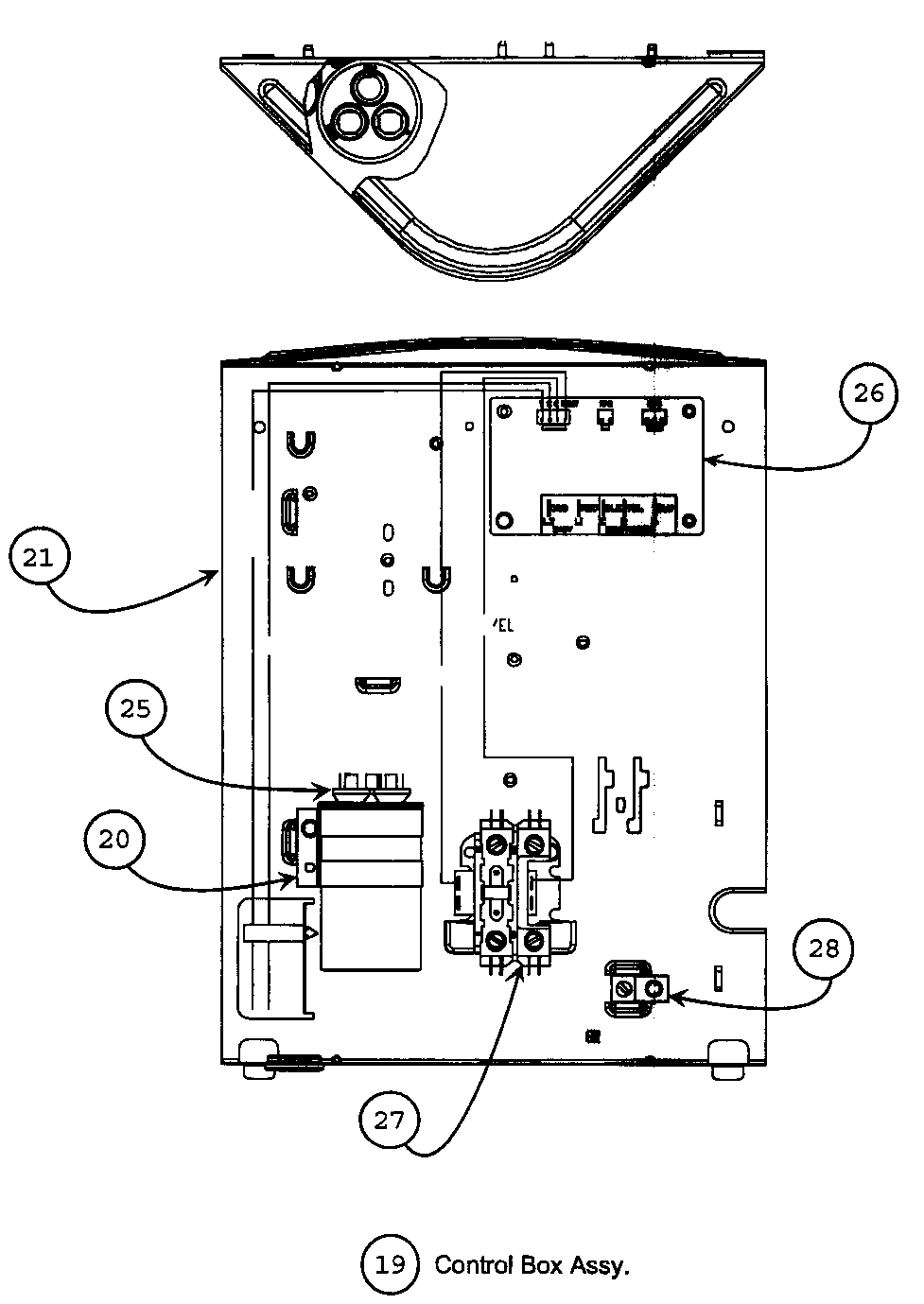 Carrier 24ACR360C0030010 cabinet parts 3 diagram