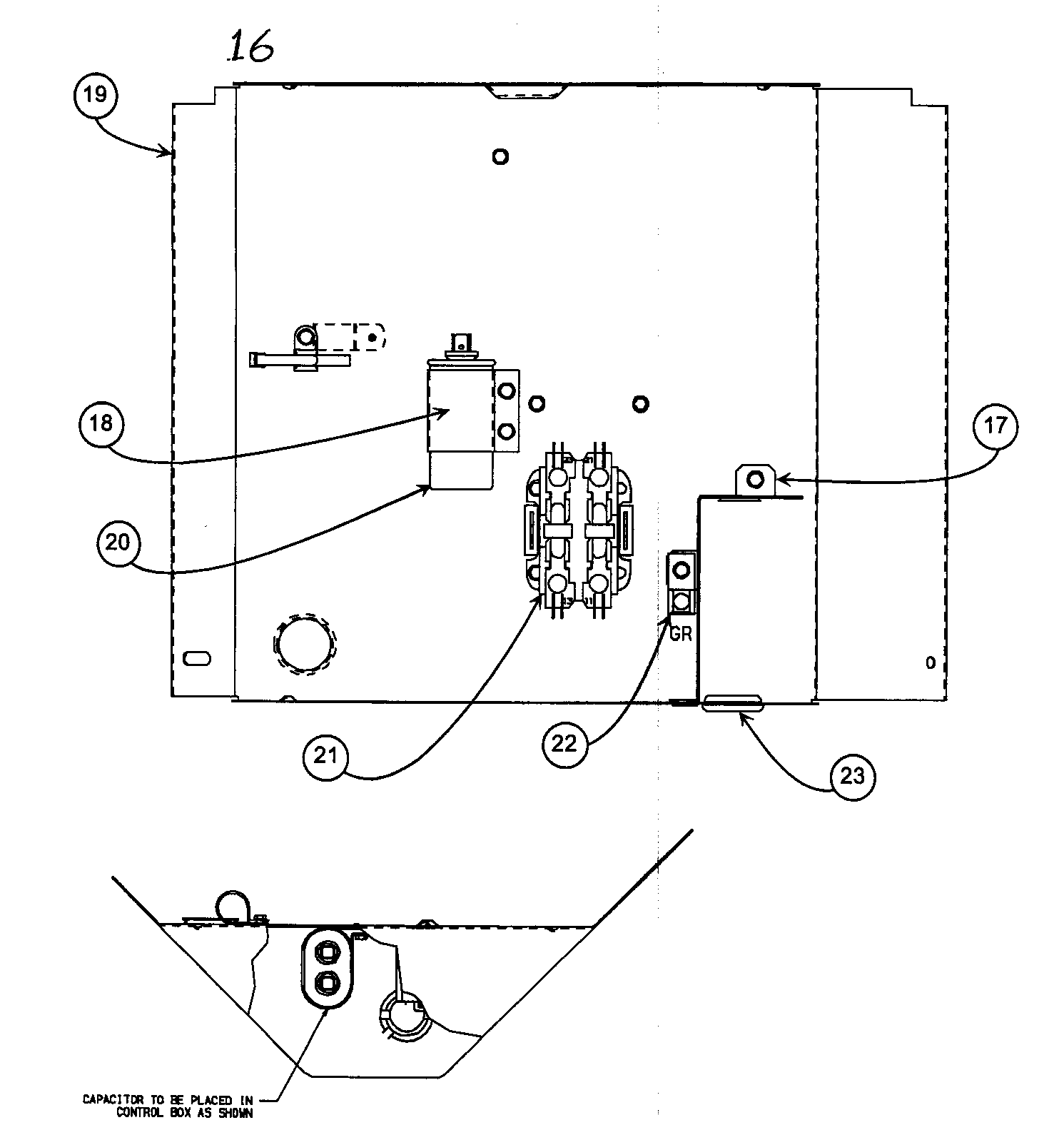 Payne PA13NR03000GAAAA cabinet parts 4 diagram