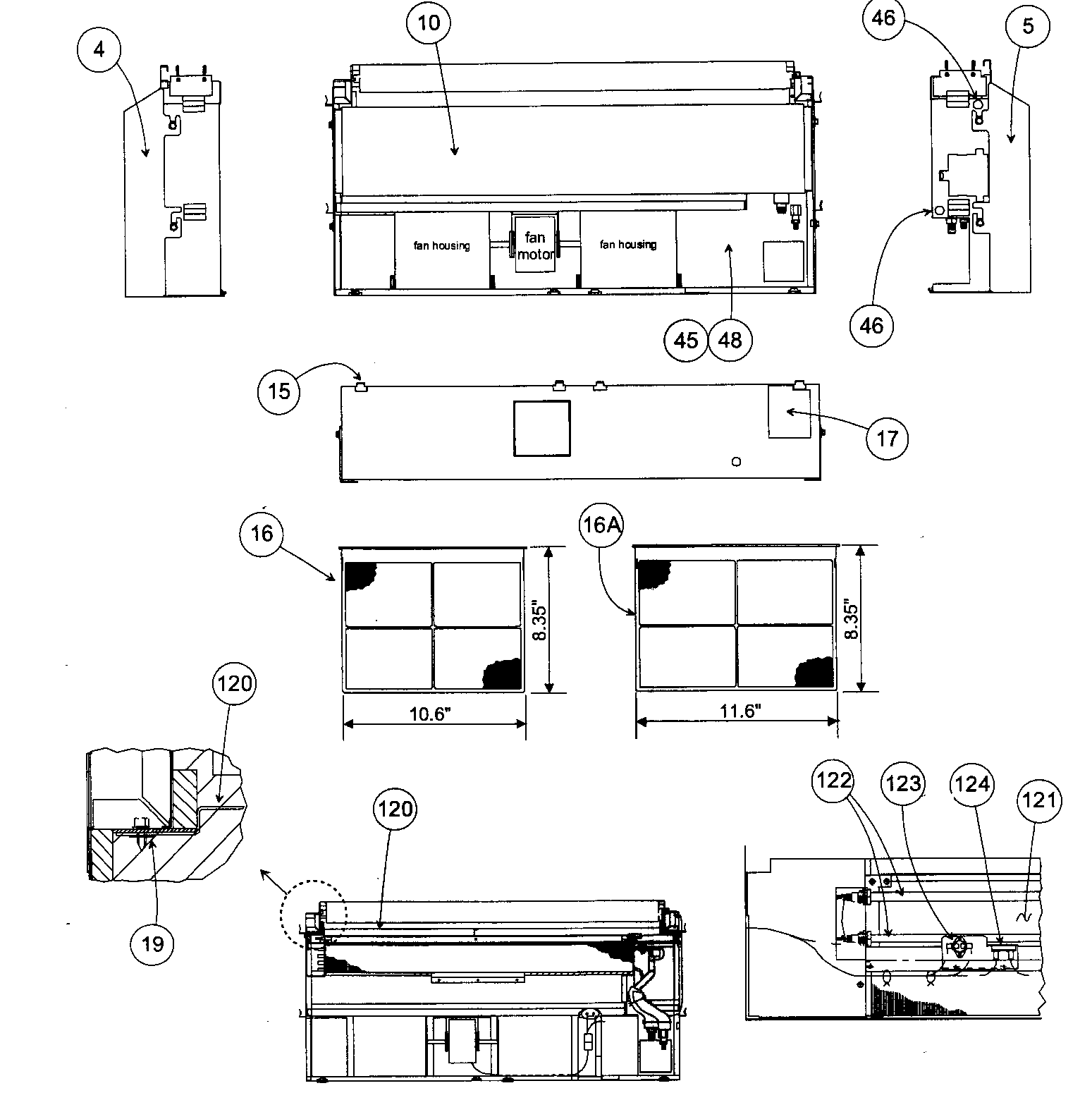 Carrier 40QAQ060300 filter assy diagram