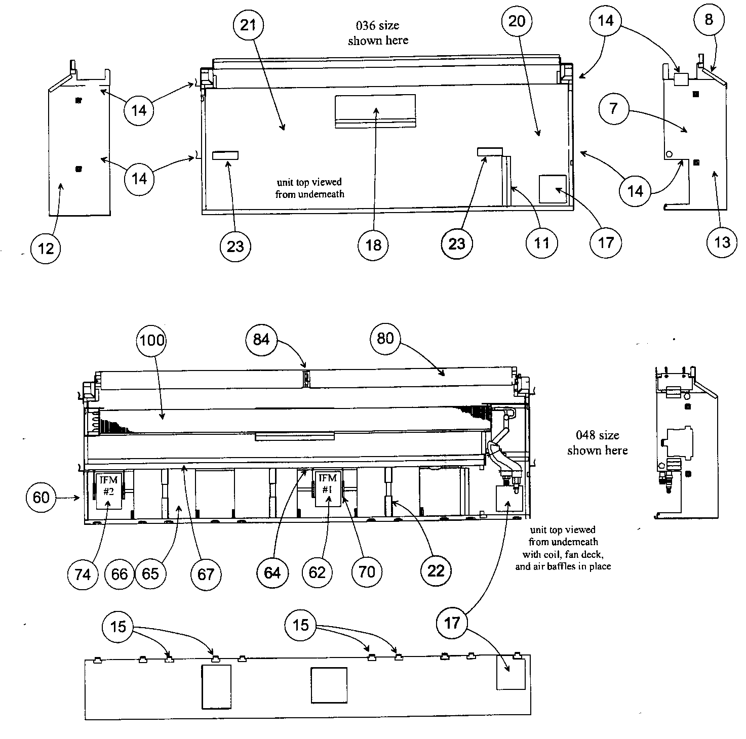 Carrier 40QAQ060300 top view diagram