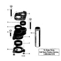 Craftsman 3902522 vertical casing adapter diagram