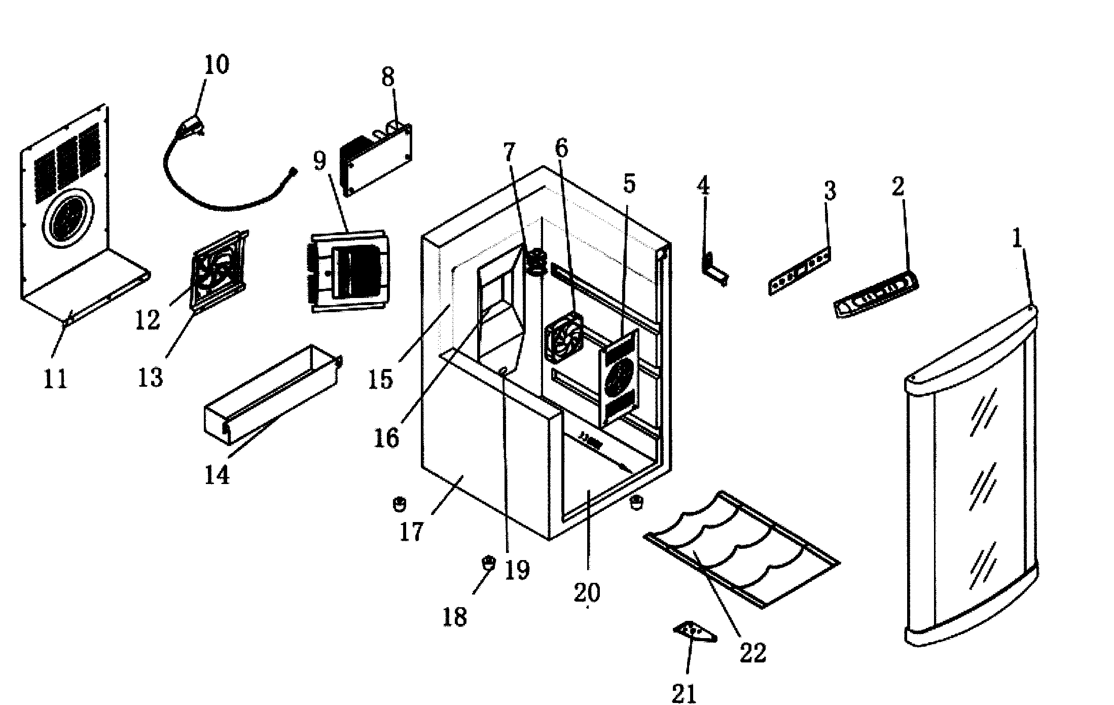Kenmore 18310679 cabinet parts diagram