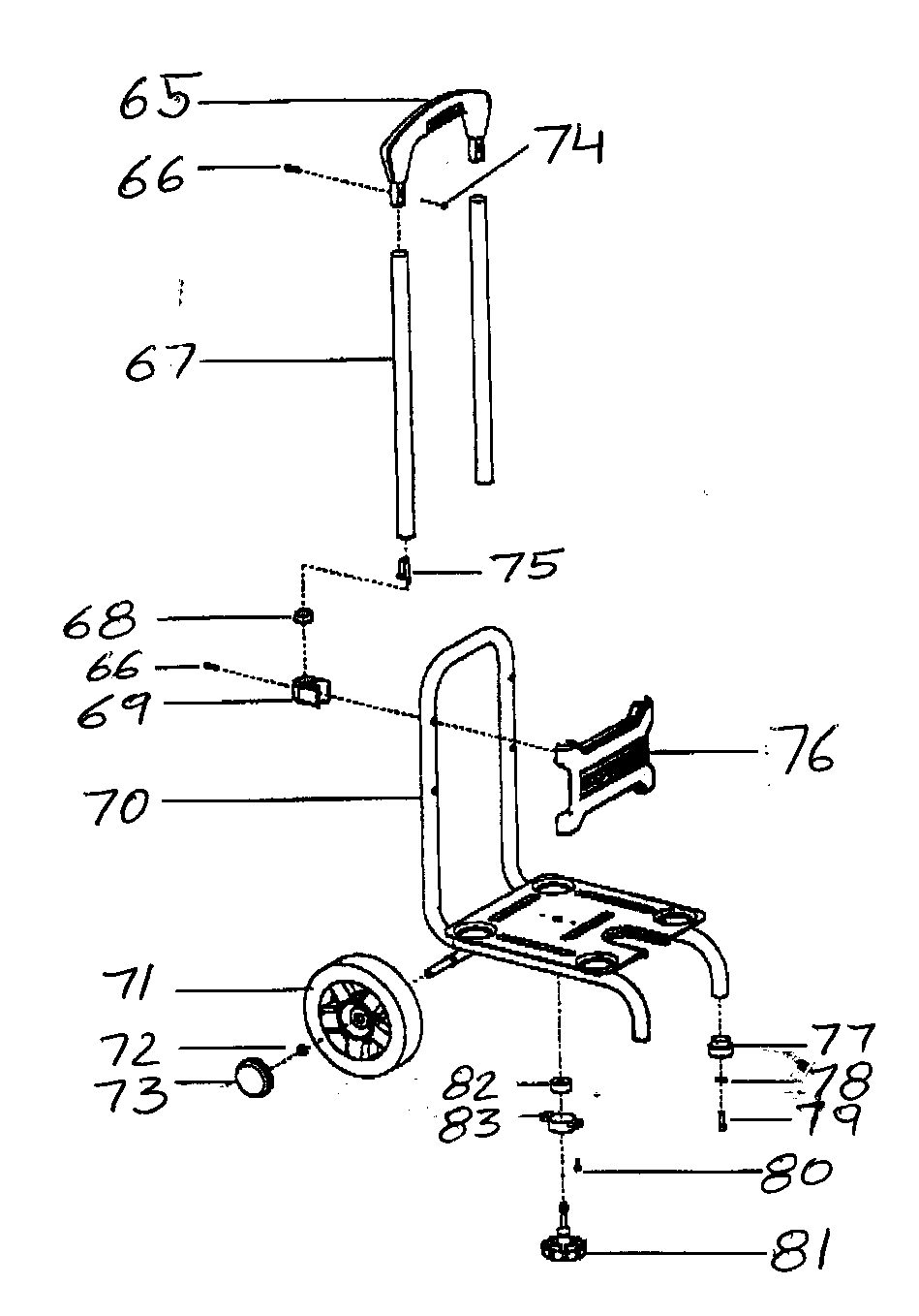 Craftsman 921166360 motor assy diagram