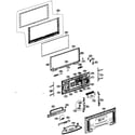 LG 60PC1D cabinet parts diagram