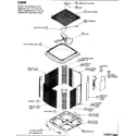 ICP C4H560GKA100 cabinet/fan/motor diagram