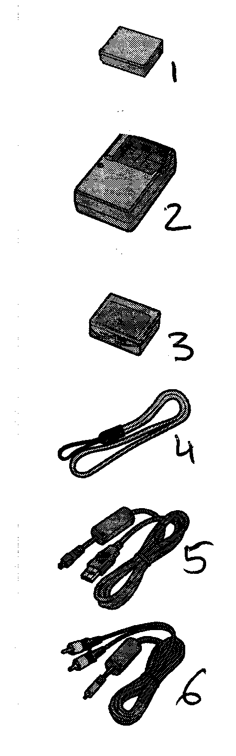 Panasonic DMC-TZ3 accessories diagram