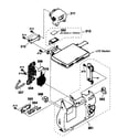 Sony DSC-H9 rear cabinet diagram