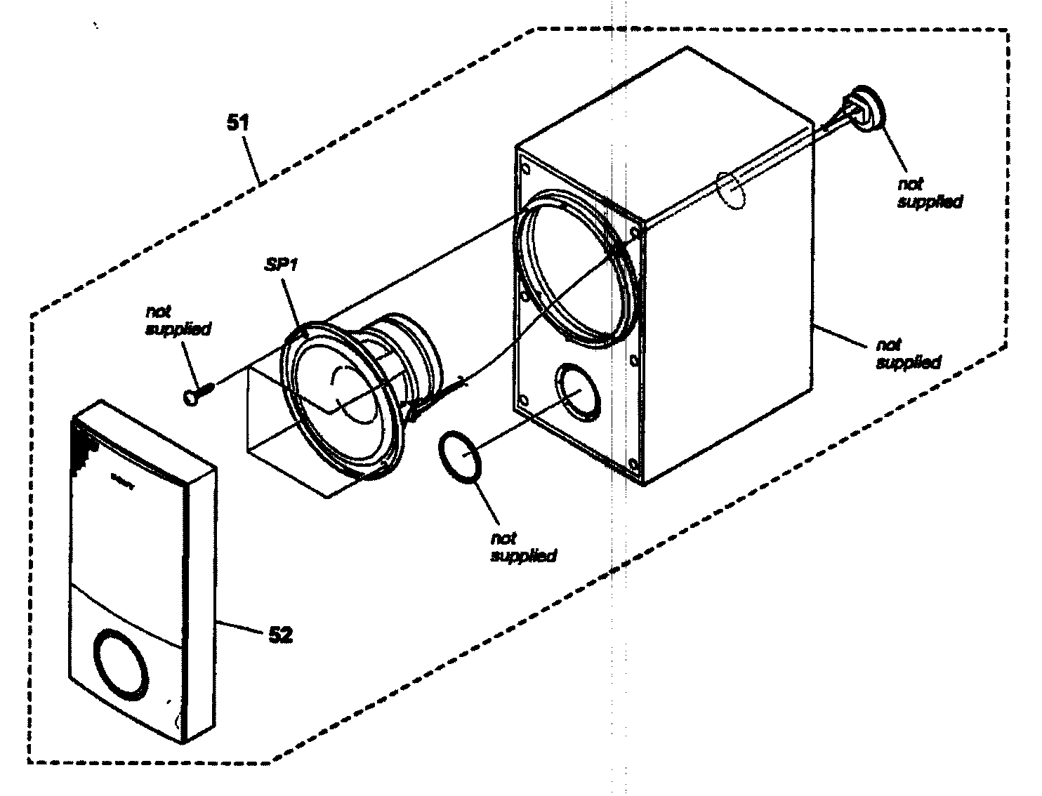 Sony DAV-HDX267W speaker diagram