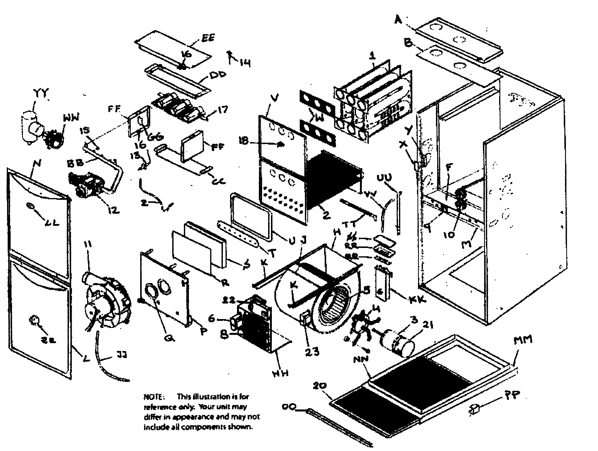 ICP T9MPV100J20D1 furnace diagram