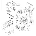 Kenmore 40180099010 cabinet parts diagram