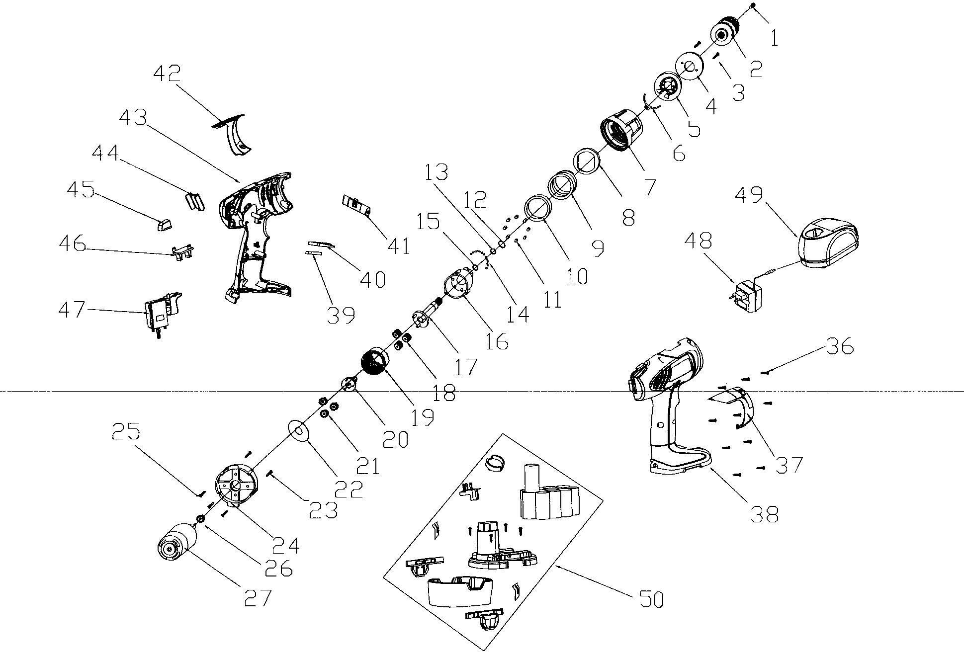 Craftsman 17211395 drill diagram