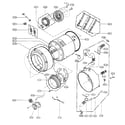 LG WM1815CS drum/tub assy diagram
