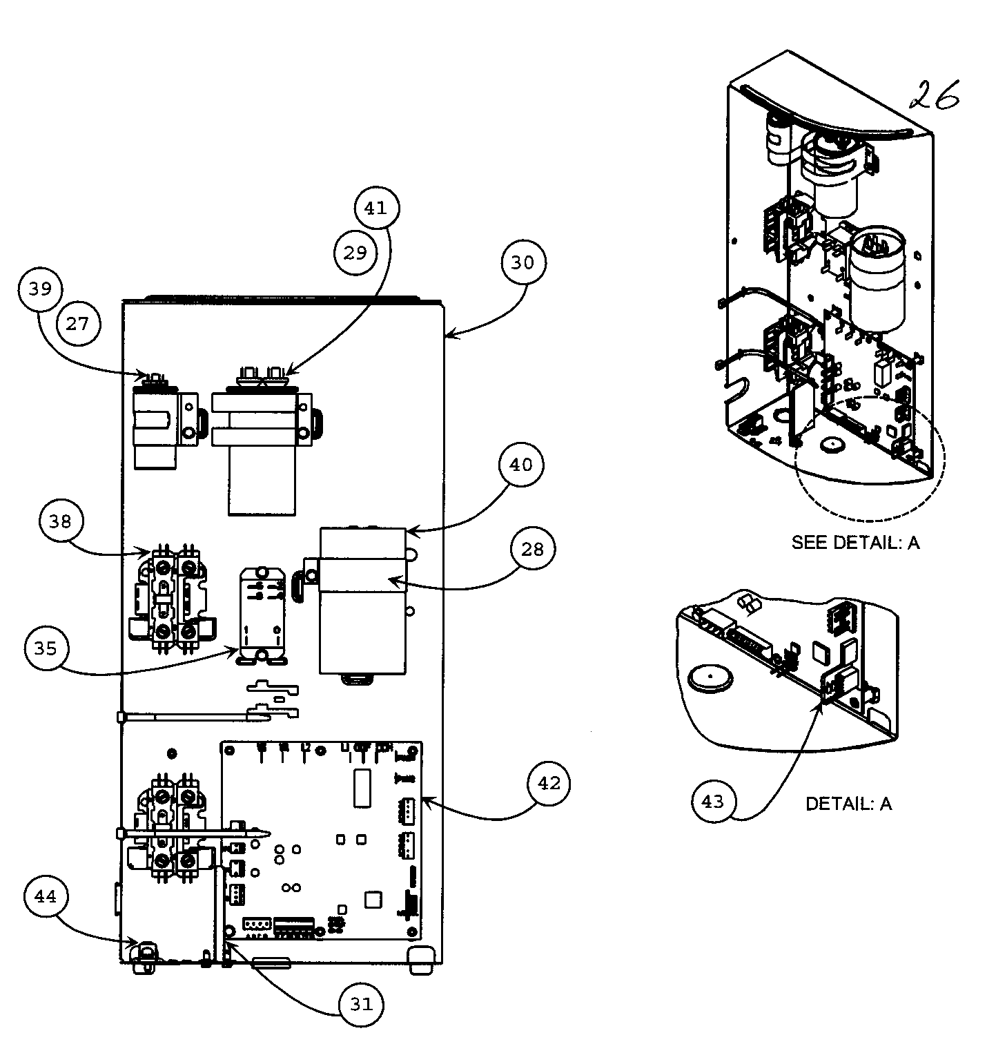 Carrier 24ANA760A0030020 cabinet parts 2 diagram