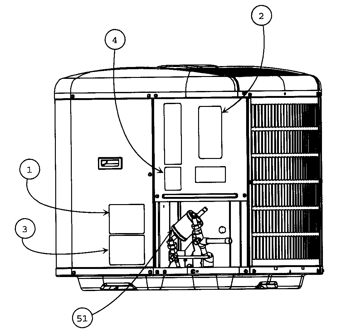 Carrier 24APA360A0030010 outside view diagram