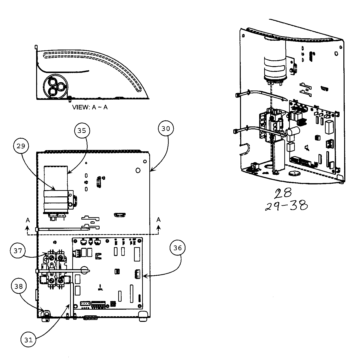 Carrier 25HPA424A0030010 control panel diagram