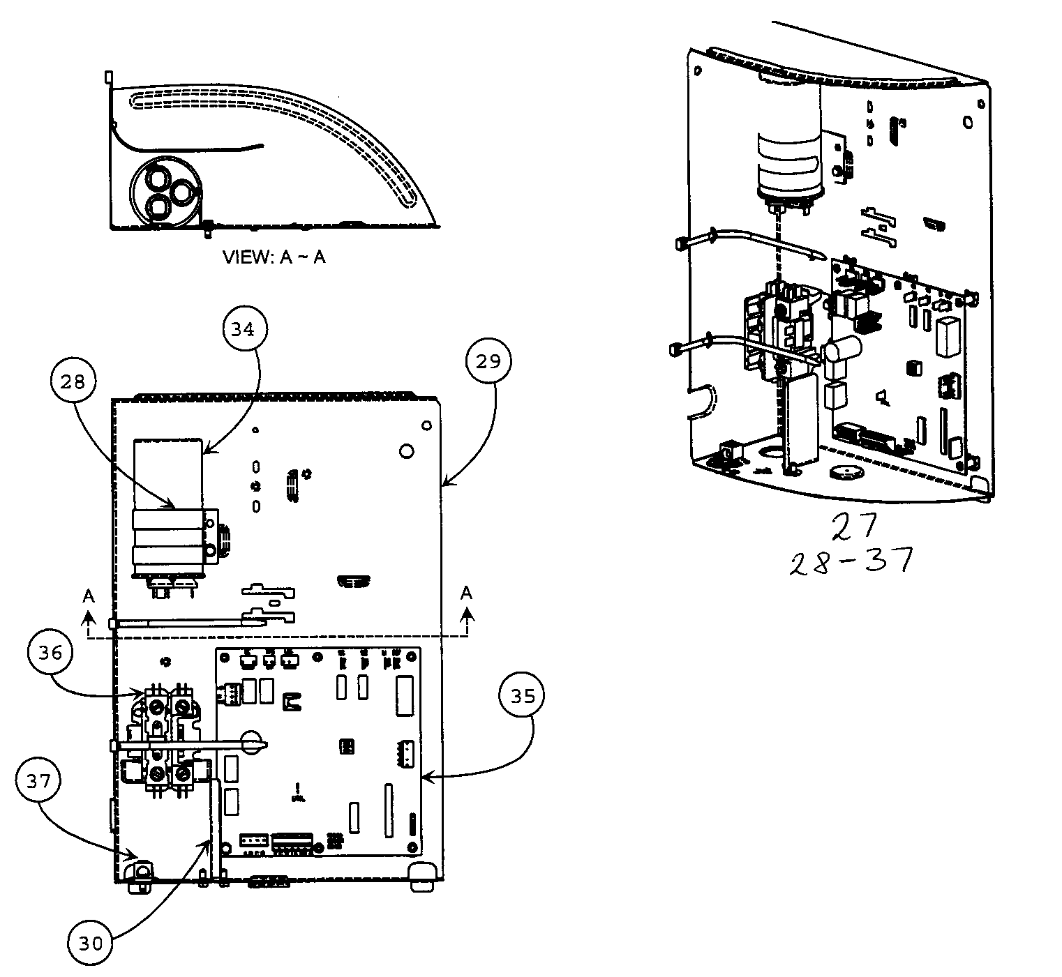 Carrier 25HPA342A0030010 control panel diagram