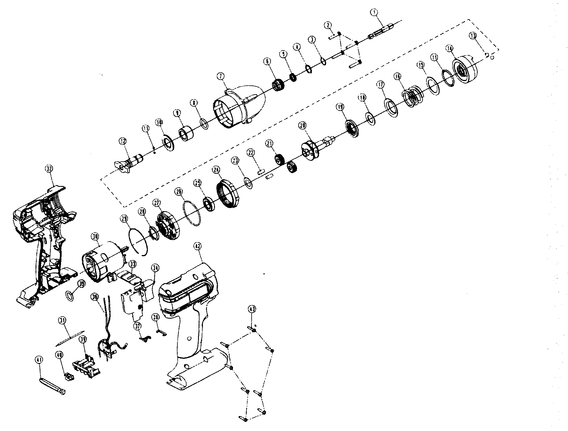 Craftsman 32028128 drill assy diagram