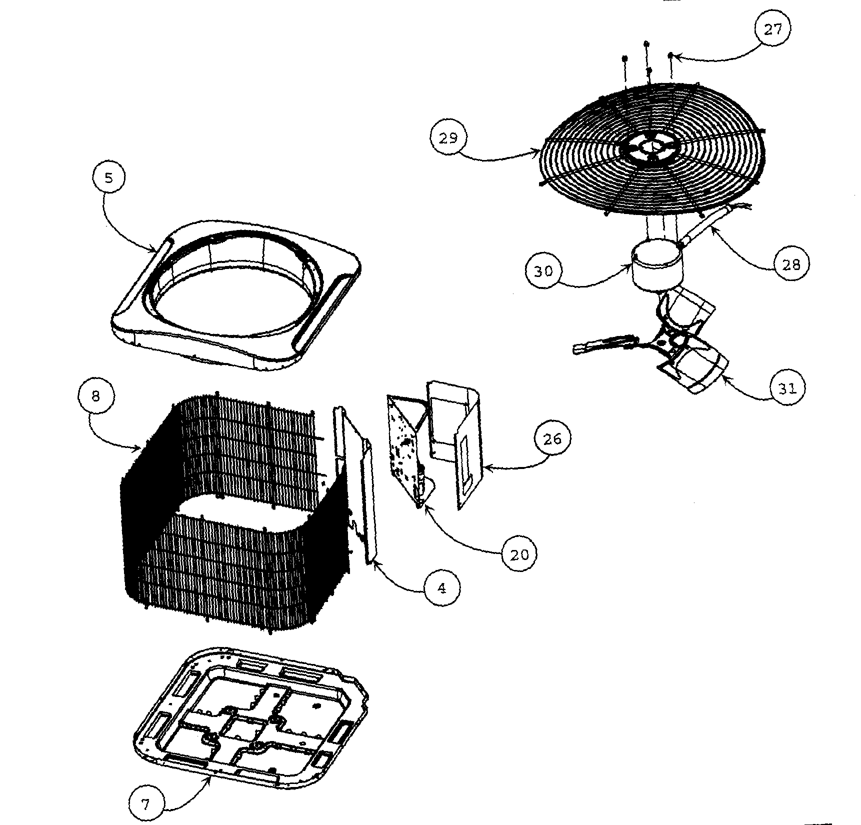 Carrier 24ABA430A0031010 cabinet parts diagram