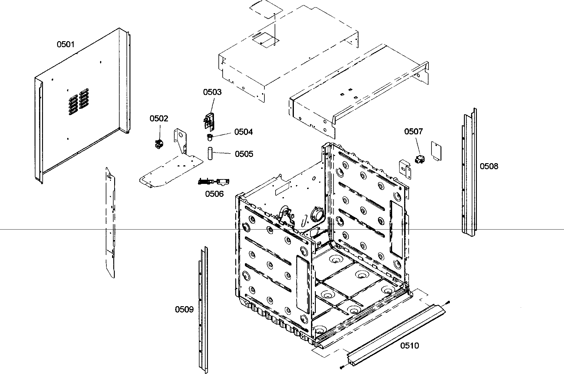 Thermador ME271EB01 outside parts diagram