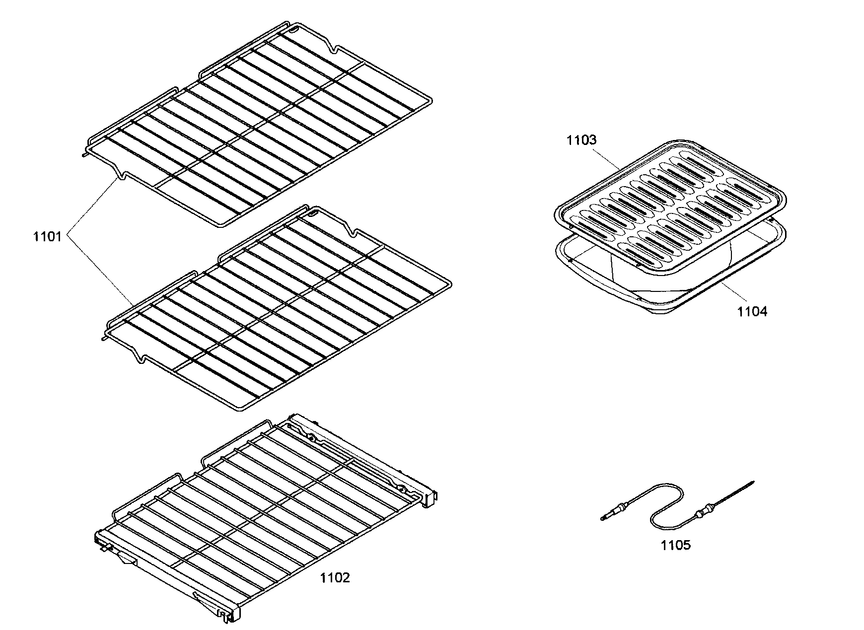 Thermador MEMC301EB01 shelf assy diagram