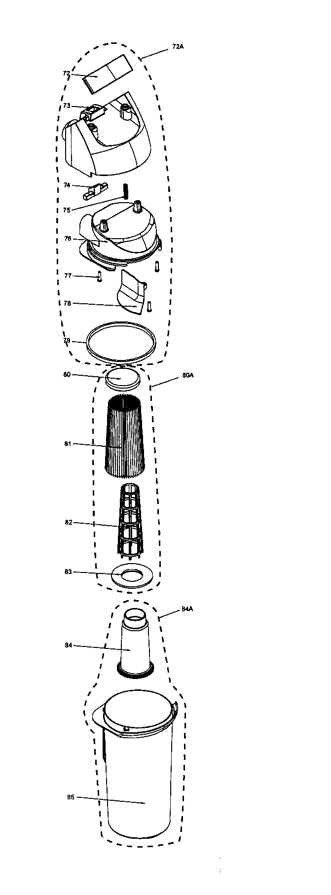 Kenmore 21637000700 conteiner diagram